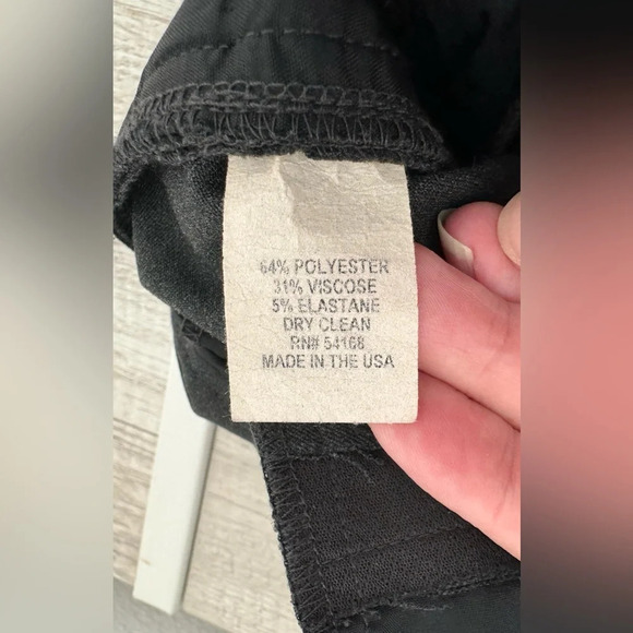 Elliott Lauren Gray Ankle Length Pants Career Office Work Size 4 - Picture 8 of 9